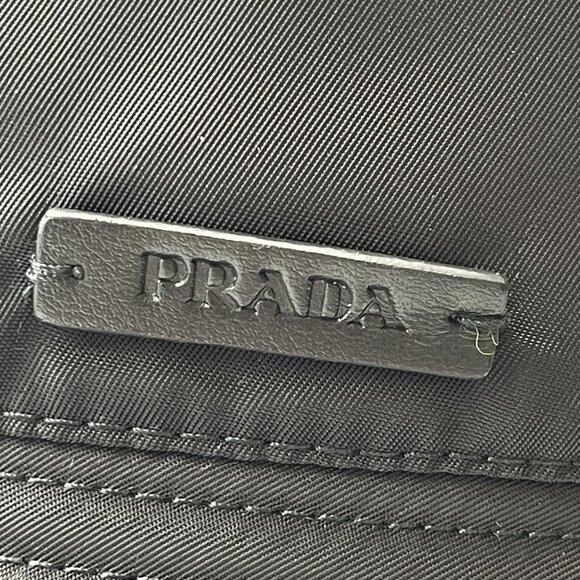 Authentic PRADA Bucket Hat Size:S IHC137 Black Nylon #36635444 - Picture 7 of 12